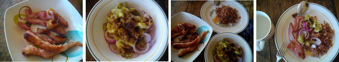 Images of Homemade Bacon with Eggplant salad