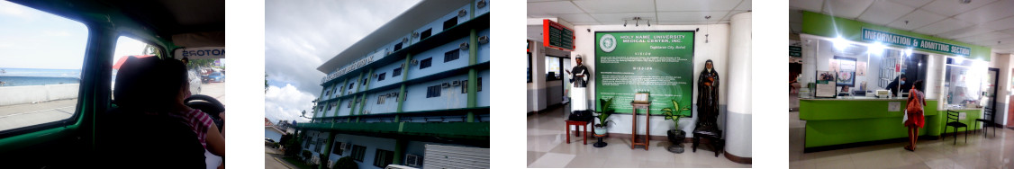 Images of a visit to a hospital
              in Tagbilaran, Bohol
