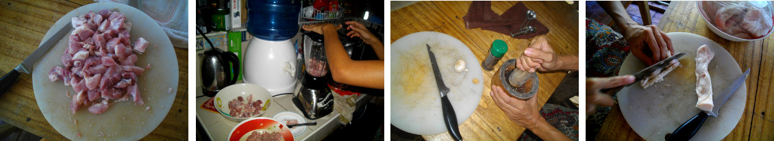 Images of homemade longanisa
