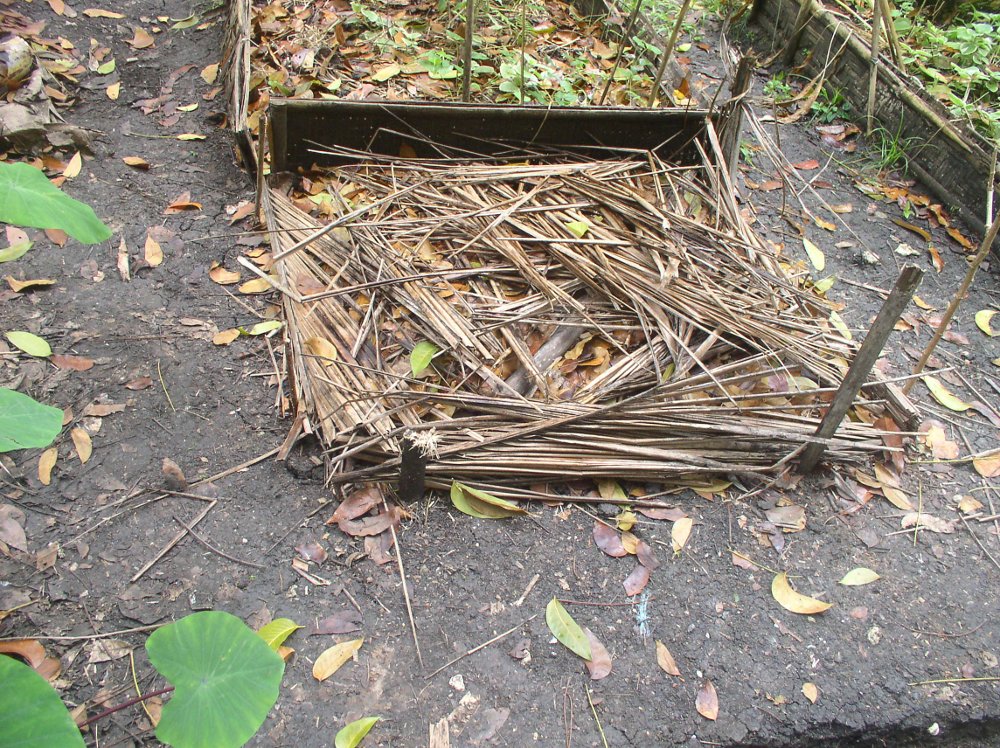 Photo of new compost heap