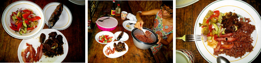 Images of Bacon, Humba and Fish lunch