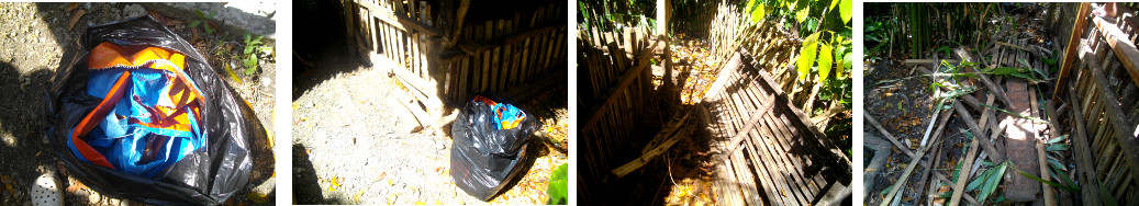 Images of rubish around pig pen -waiting to be
cleared