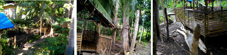 Images of goat pen under construction