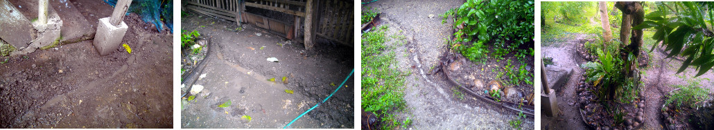 Images of run-off in tropical backyard drainage
        channels