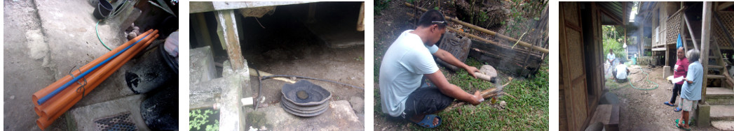 Images of plumbers at work in
              tropical house