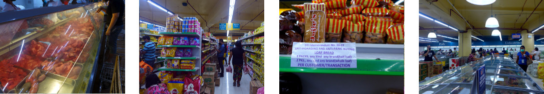 Images of shopping in Tagbilaran supermarket during
        Covid period