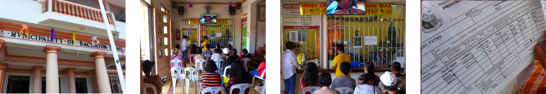 Images of paying local taxes in
        Baclayon