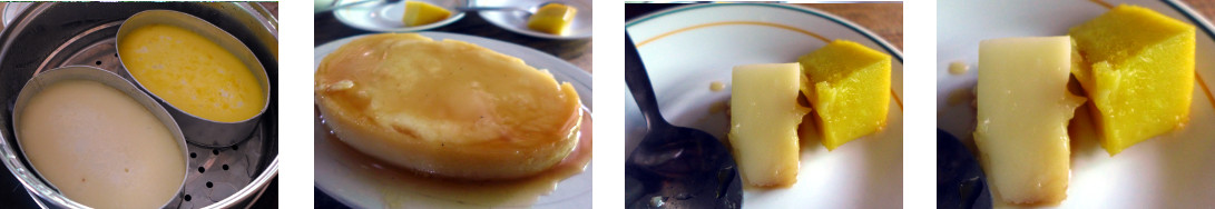 Images of "Leche Flan" made
        from milk and eggs