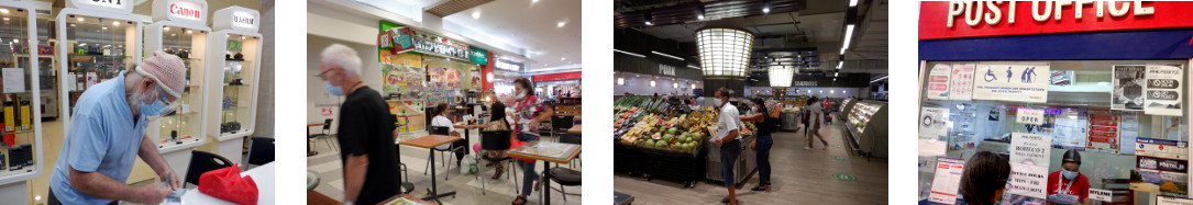 Images of shoppin in Tagbilaran
        supermarket during Covid period