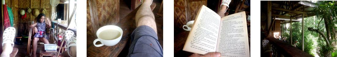 Images of lazy afternoon on tropical
        balkcony