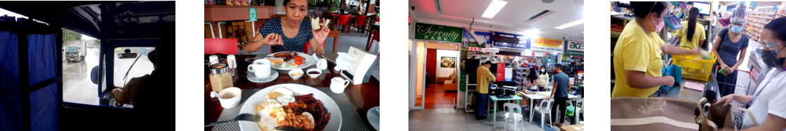 Images of lunch and shopping in
        Tagbilaran