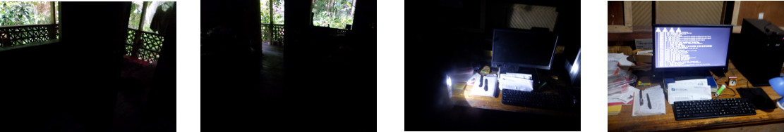 Images of a power cut in tropical
        home