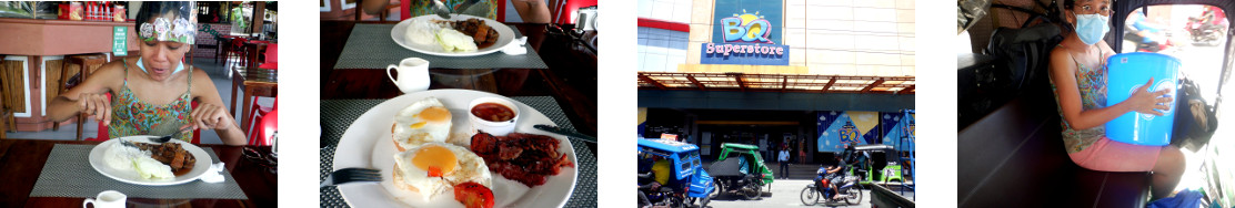 Images of lunch and shopping in
        Tagbilaran