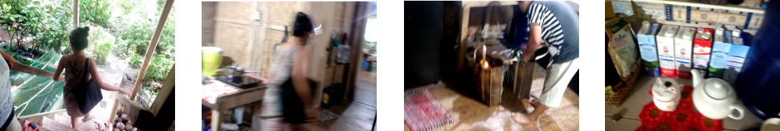 Images of woman getting the weekly
        shopping