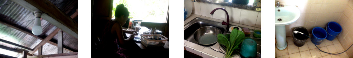 Images of power cut in tropical home