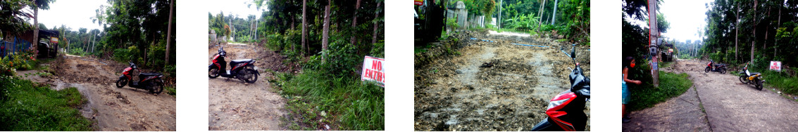 Images of abandoned roadworks in
        Baclayon