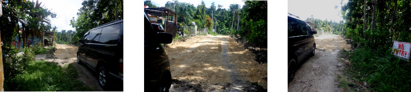 Images of roadworks abandoned in Baclayon