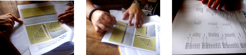 Images of architect's plans for a
        fence