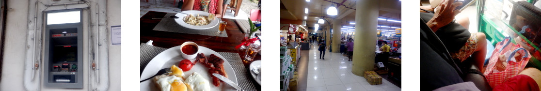 Images of lunch and shopping in
        Tagbil;aran