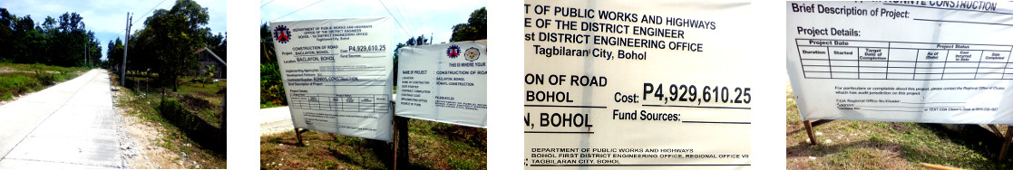 Images of roadworks in Baclayon