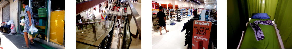 Images of shopping and massage in Tagbilaran