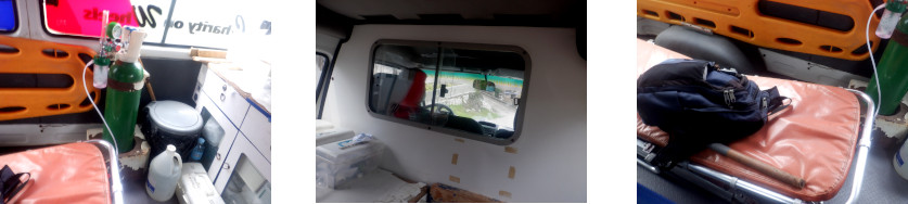 Images of inside Baclayon ambulance