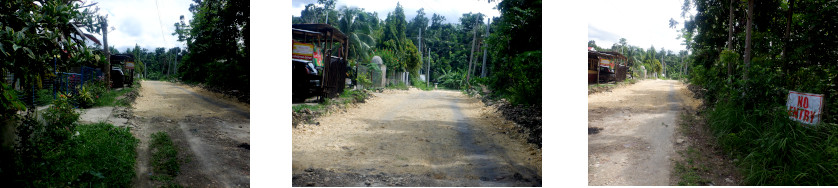 Images of abandoned roadworks in
        Baclayon