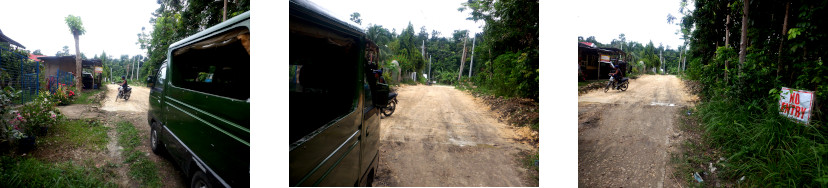 Images of abandoned roadworks in
        Baclayon after the election