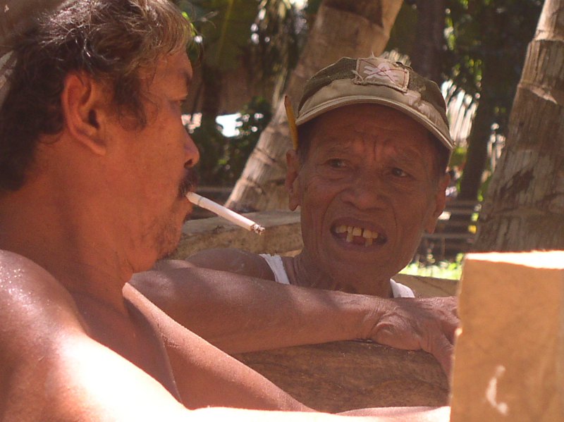 Image of workers
        having a break