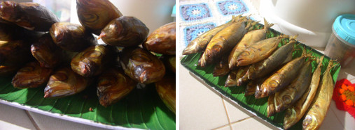 Images of smoked fish