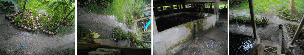 Images of Drainage around house during
        tropical rain