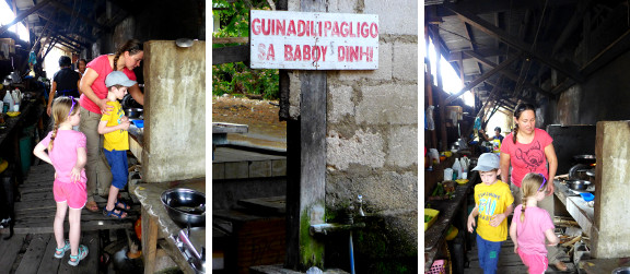 Images of people in Baclayon marketplace