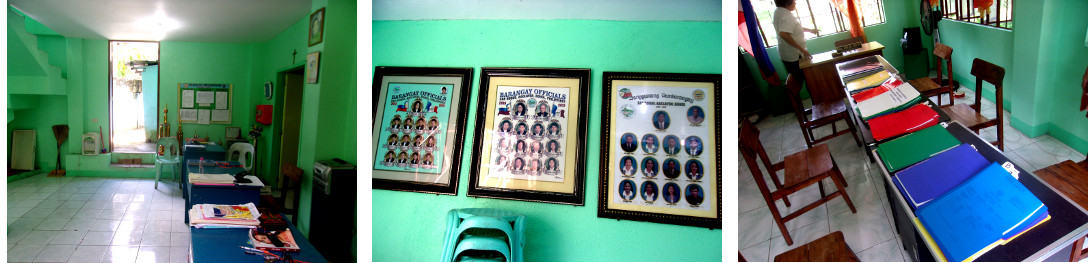 Images of interior Barangay Hall, San
        Roque, Baclayon