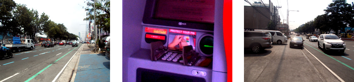 Images of visit to ATM machine