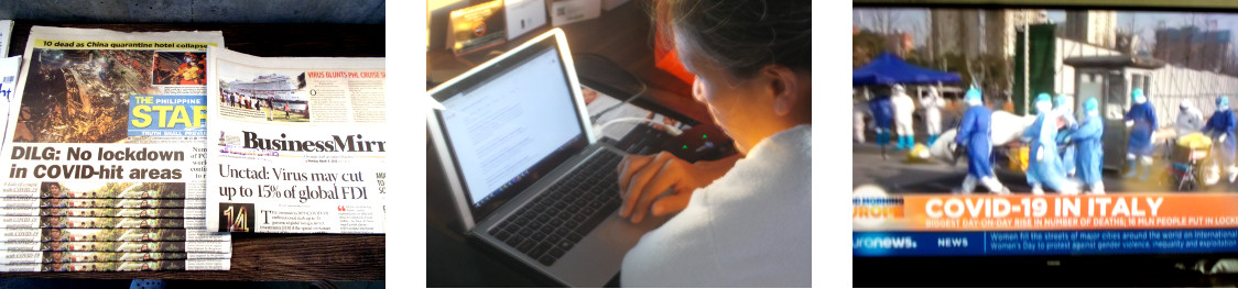 Images of morning (Covid) news