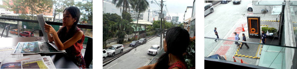 Images of relaxing in B Hotel Quezon City