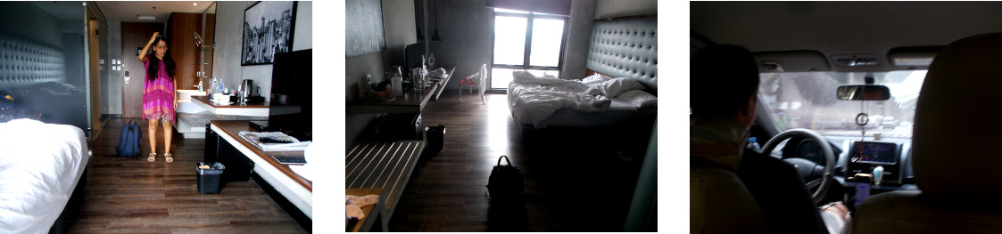 Images of leaving B Hotel in Quezon City