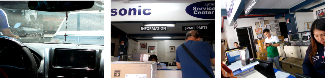 Images of a visit to Panasonic service center in Cebu