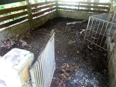 Image of empty tropical pig pen