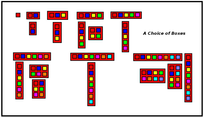 Images of different shapes of boxes
        for putting "numbers" in